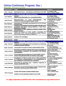 schedule conference jan